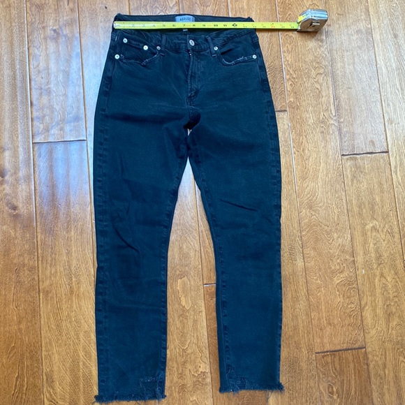 Agolde Ankle High Rise Raw Hem Jeans 27 - Picture 2 of 6